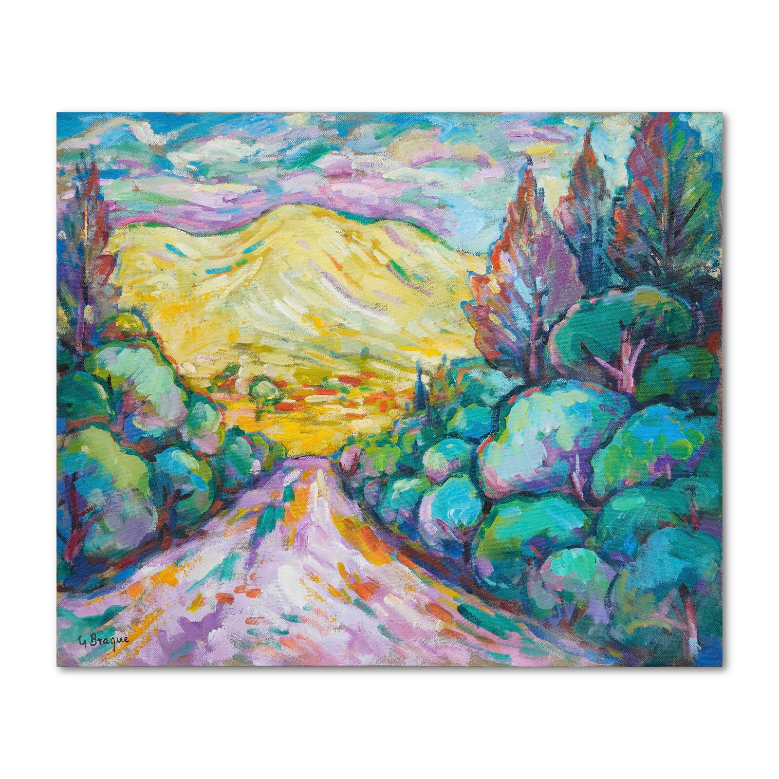 GEORGES BRAQUE (1882-1963), ATTRIBUTED TO, OIL ON CANVAS (1 of 2)