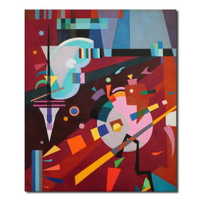WASSILY KANDINSKY (1866-1944), ATTRIBUTED TO, OIL ON CANVAS (1 of 2)