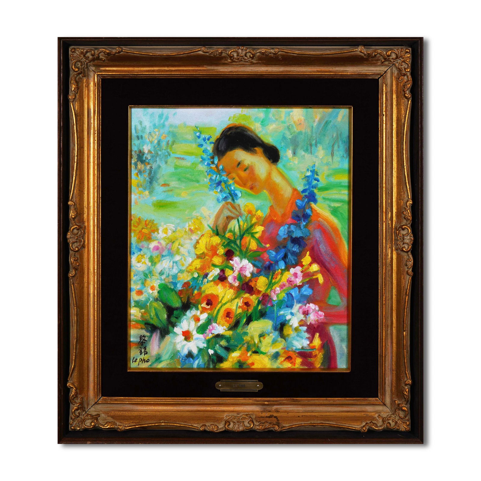 LE PHO (1907–2001), ATTRIBUTED TO, OIL ON CANVAS: Canvas Size: 17 3/8 x 14 1/8 in (44 x 36 cm) Signed (lower left) Le Pho (1907–2001), a celebrated Vietnamese painter, was one of the founding figures of modern Vietnamese art. Having studied in Fran