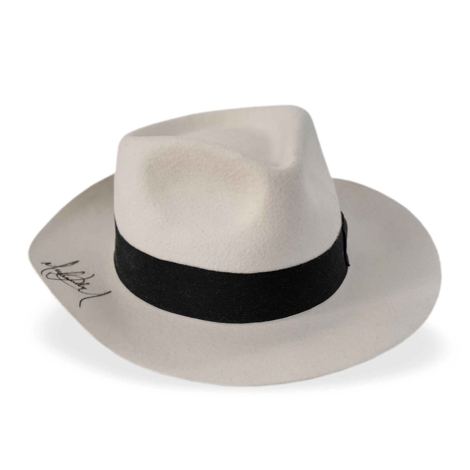 MICHAEL JACKSON SIGNED WHITE FEDORA HAT (1 of 6)