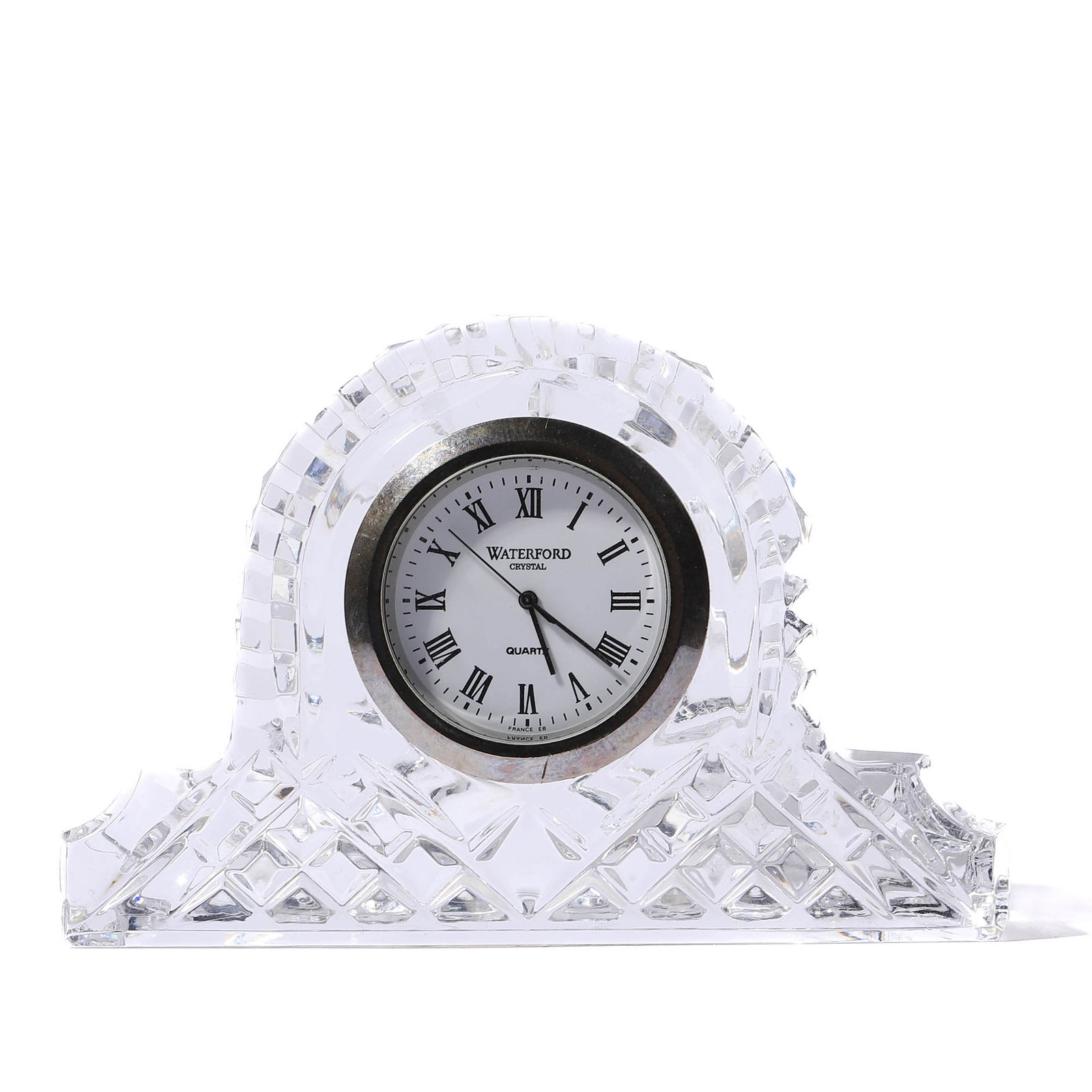 WATERFORD CRYSTAL QUARTZ MANTEL CLOCK (1 of 4)