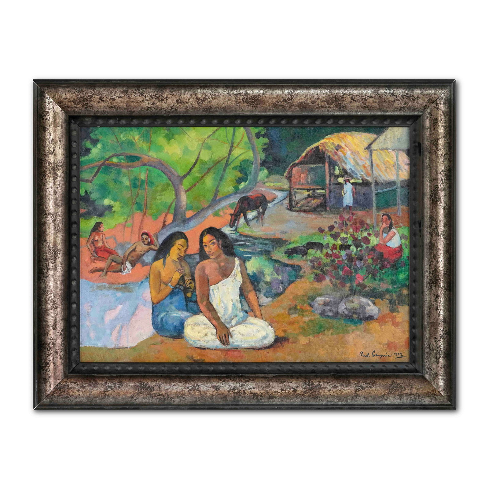 PAUL GAUGUIN (1848–1903), ATTRIBUTED TO, OIL ON CANVAS (1 of 2)