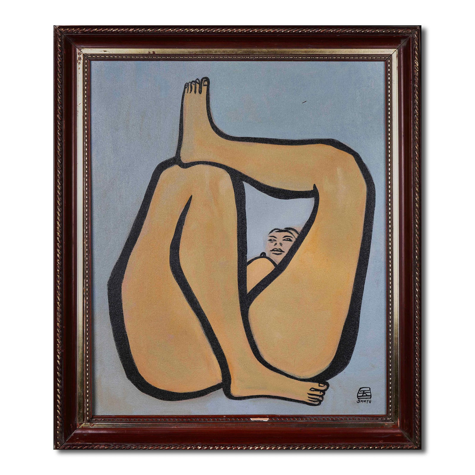 SANYU (1900–1966), ATTRIBUTED TO, OIL ON CANVAS: Canvas Size: 23 1/4 x 19 1/4 in (59 x 49 cm) Signed (lower right) Chang Yu (Sanyu, 1900–1966), a native of Sichuan, was one of the most important Chinese artists working in France during the 20th ce