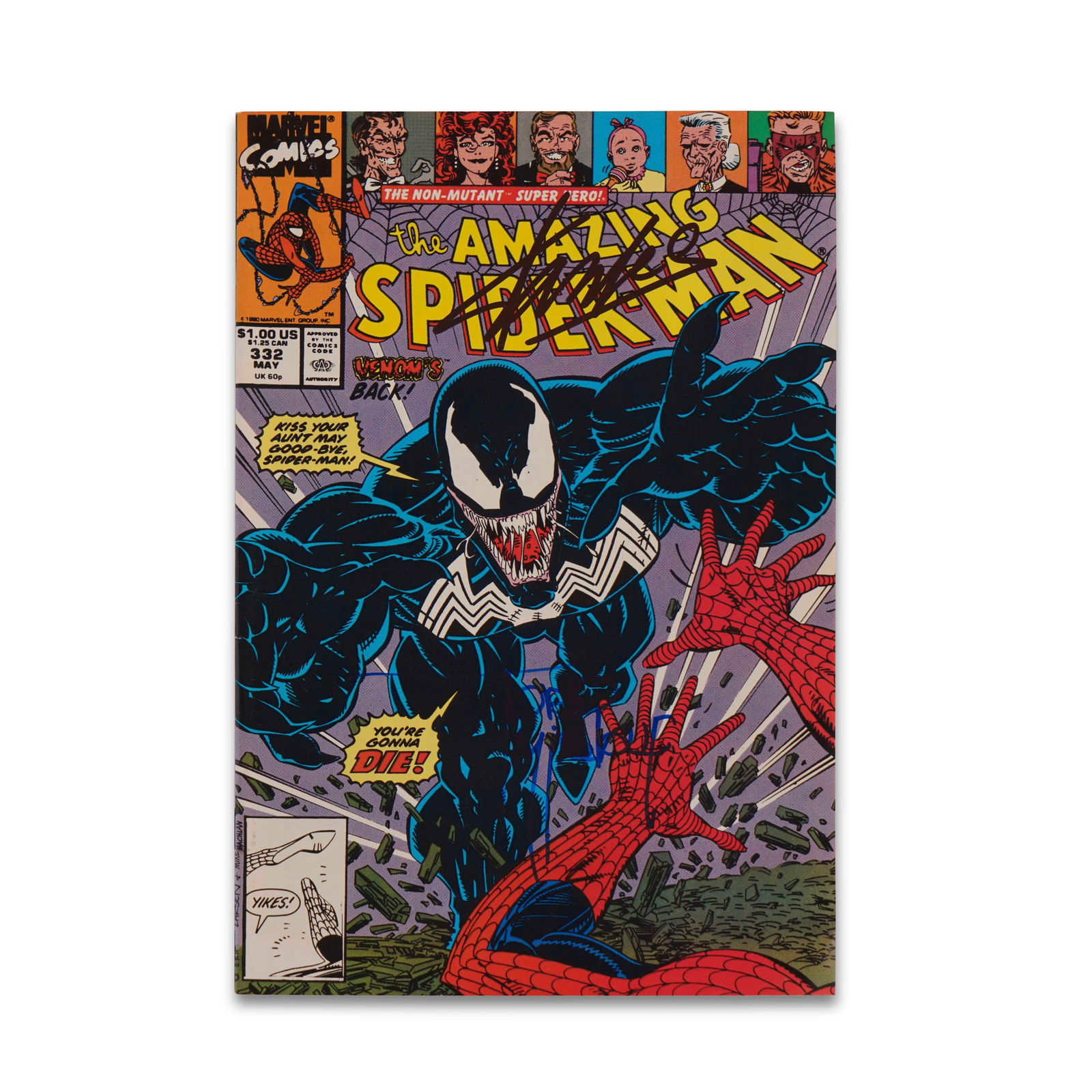 TODD MCFARLANE AND STAN LEE SIGNED "THE AMAZING SPIDER-MAN," 1990 (1 of 7)