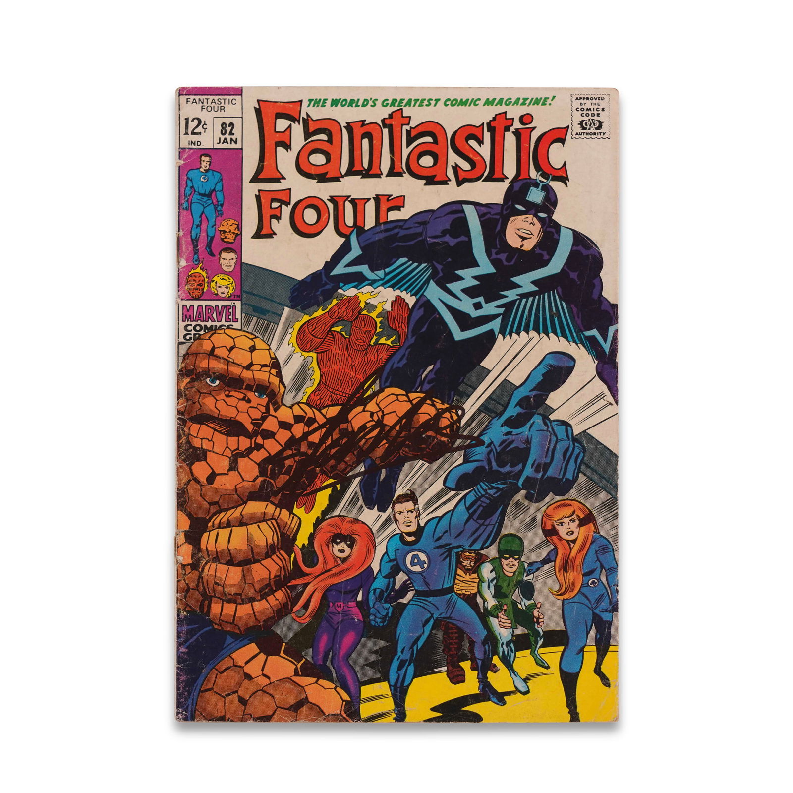 STAN LEE SIGNED "FANTASTIC FOUR" ISSUE, 1969 (1 of 5)