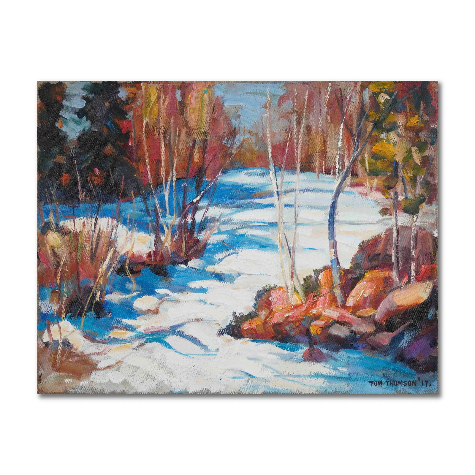 TOM THOMSON (1877-1917), ATTRIBUTED TO, OIL ON CANVAS (1 of 2)