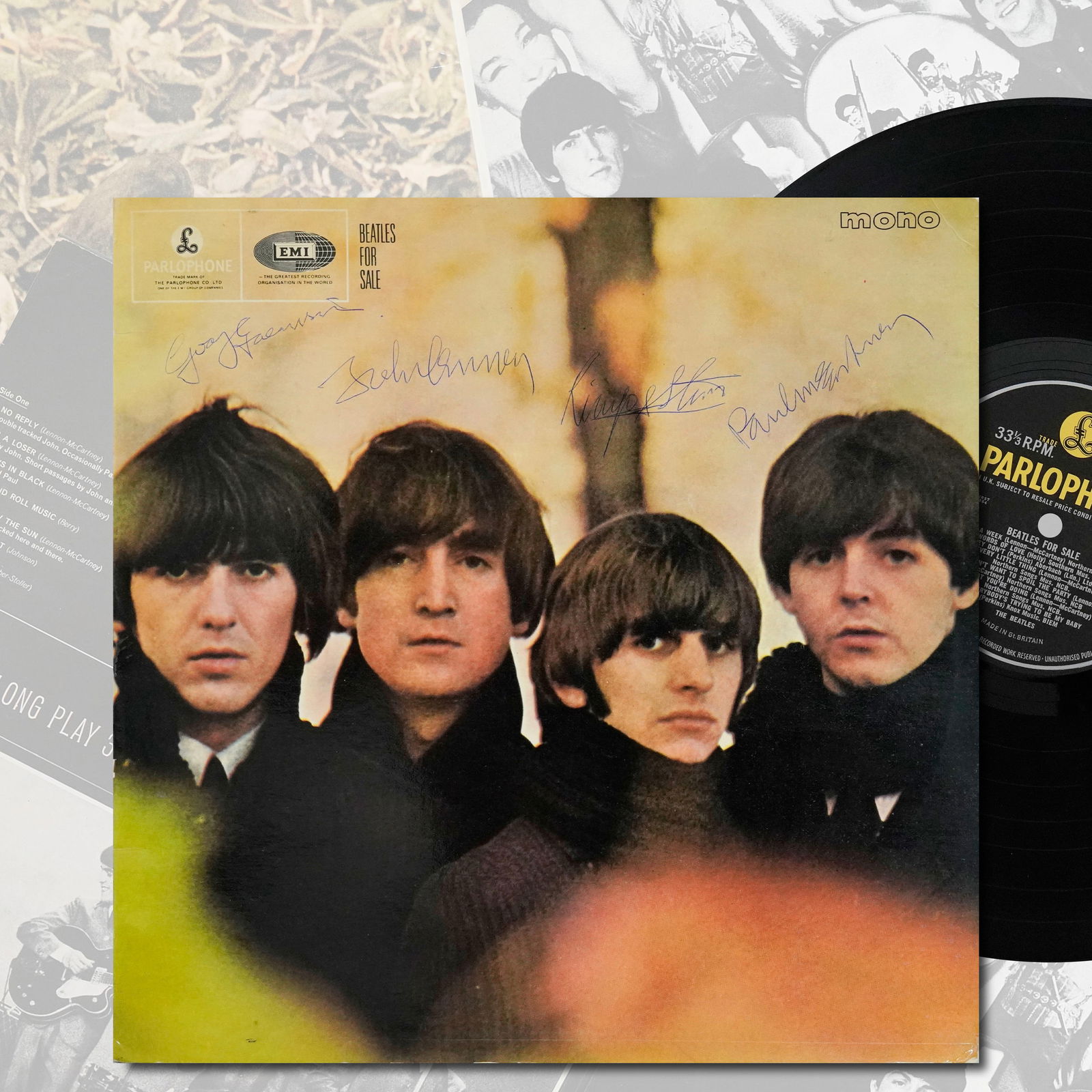 THE BEATLES FULLY SIGNED LP "BEATLES FOR SALE" (1 of 5)