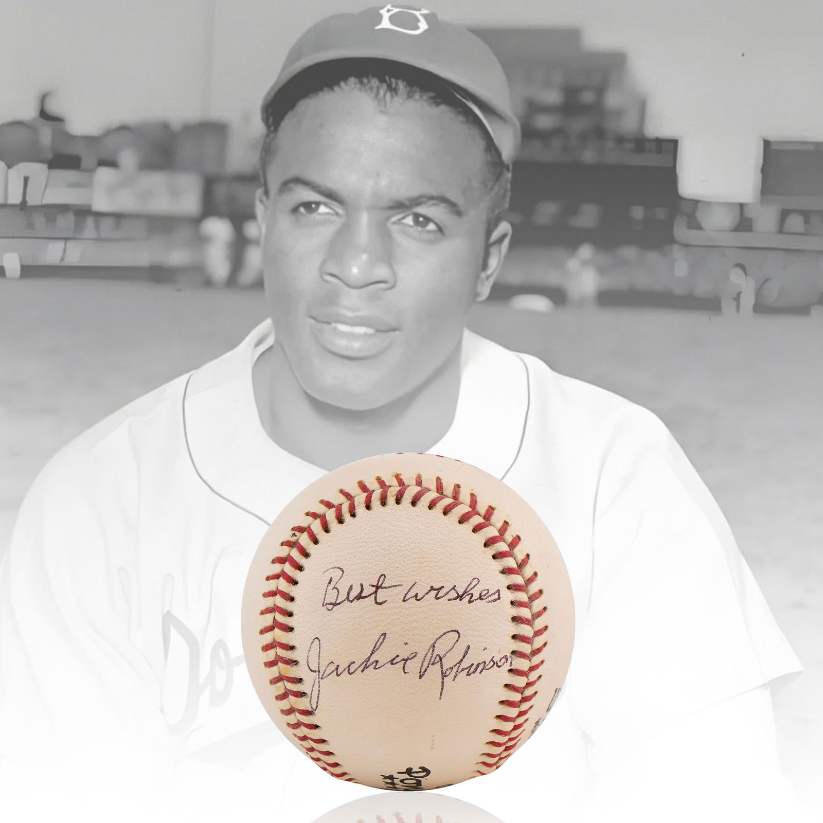 JACKIE ROBINSON SIGNED OFFICIAL PONY LEAGUE BASEBALL (1 of 3)