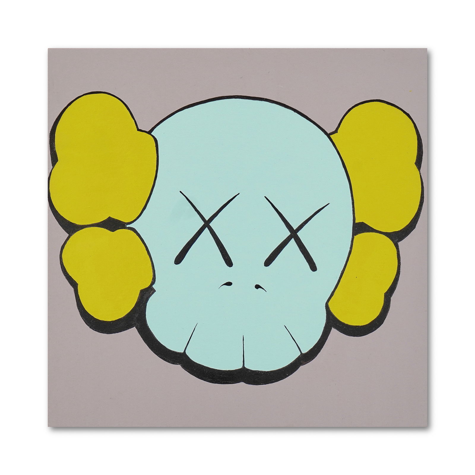KAWS (B.1974), ATTRIBUTED TO, ACRYLIC ON CANVAS (1 of 2)