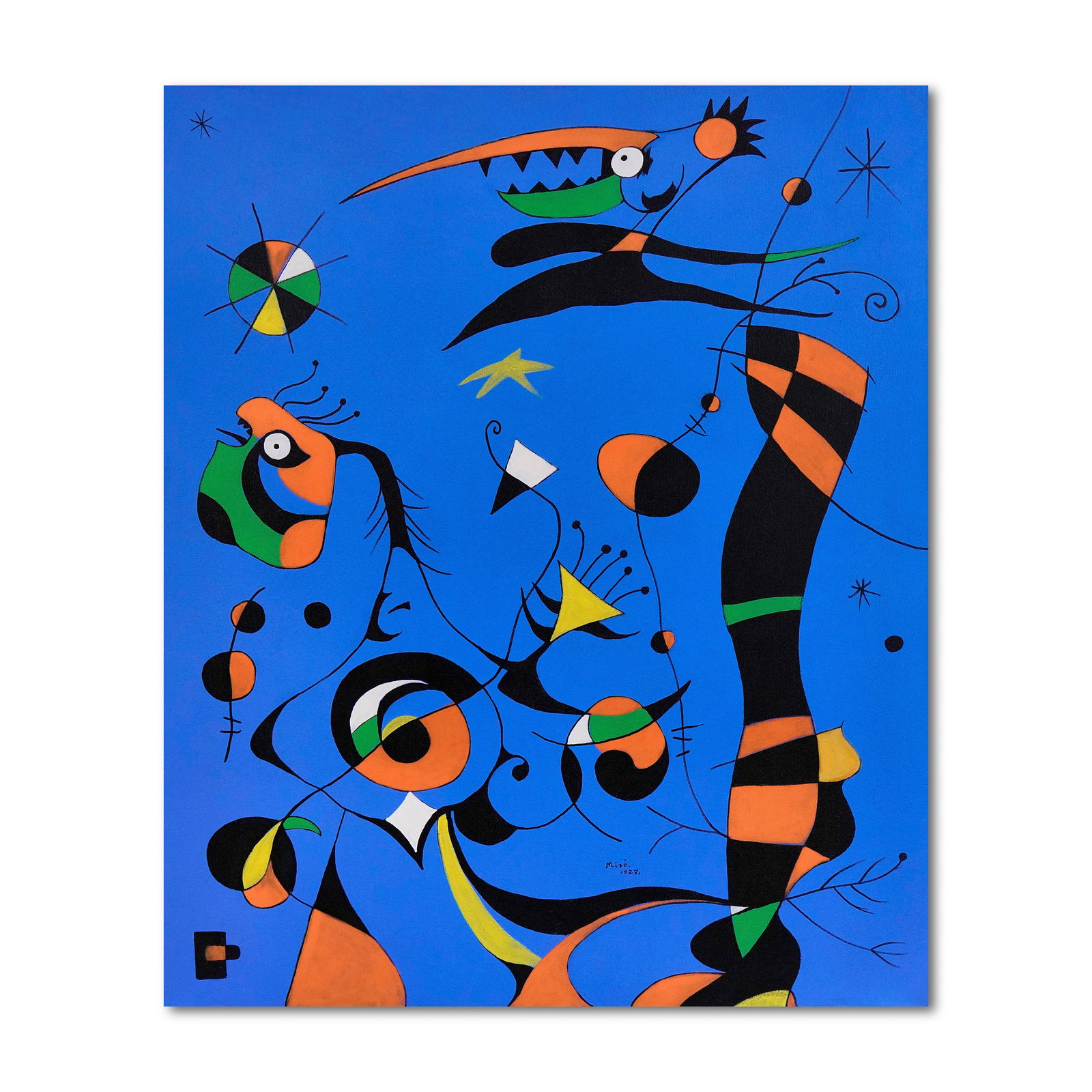 JOAN MIRÓ (1893-1983), ATTRIBUTED TO, OIL ON CANVAS (1 of 2)