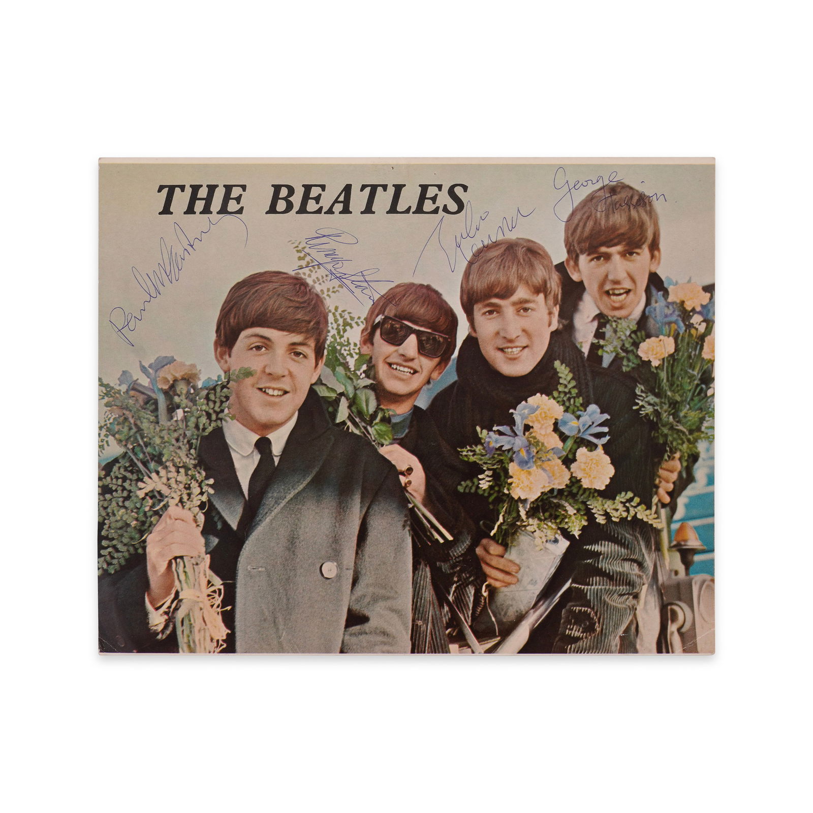 VERY RARE THE BEATLES FULLY SIGNED PROMOTIONAL PHOTO, CIRCA 1964 (1 of 2)