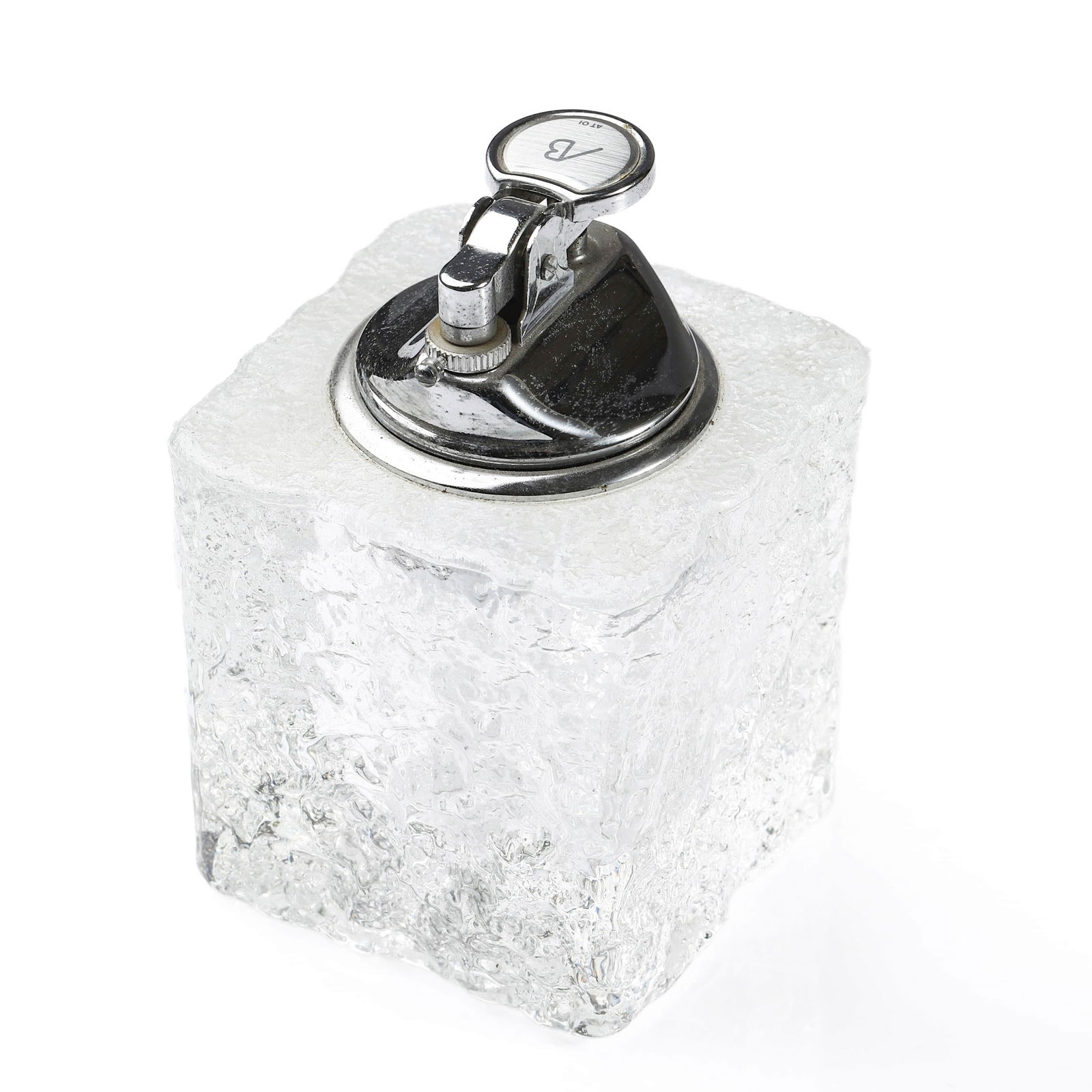 A SWEDISH ART GLASS TABLE LIGHTER BY ÅS, CIRCA 1960S (1 of 3)