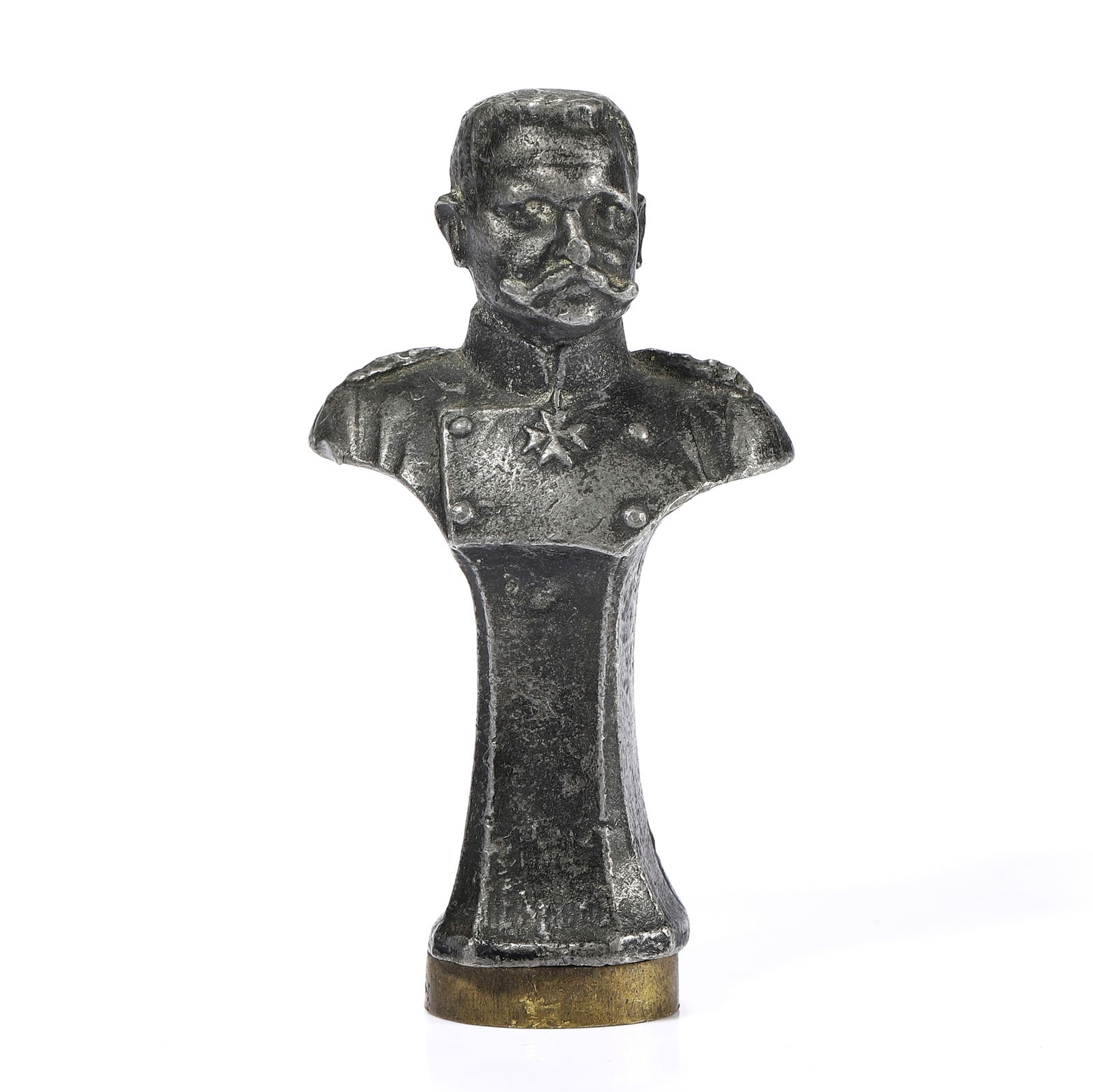 GERMAN, EARLY 20TH CENTURY — METAL SEAL WITH BUST OF PAUL VON HINDENBURG. (1 of 6)