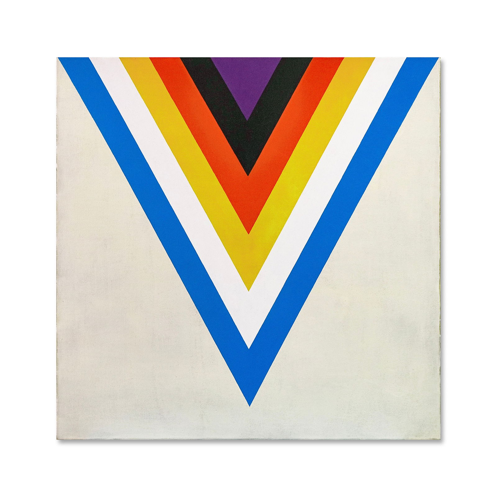 KENNETH NOLAND (1924-2010), ATTRIBUTED TO, ACRYLIC ON CANVAS (1 of 2)