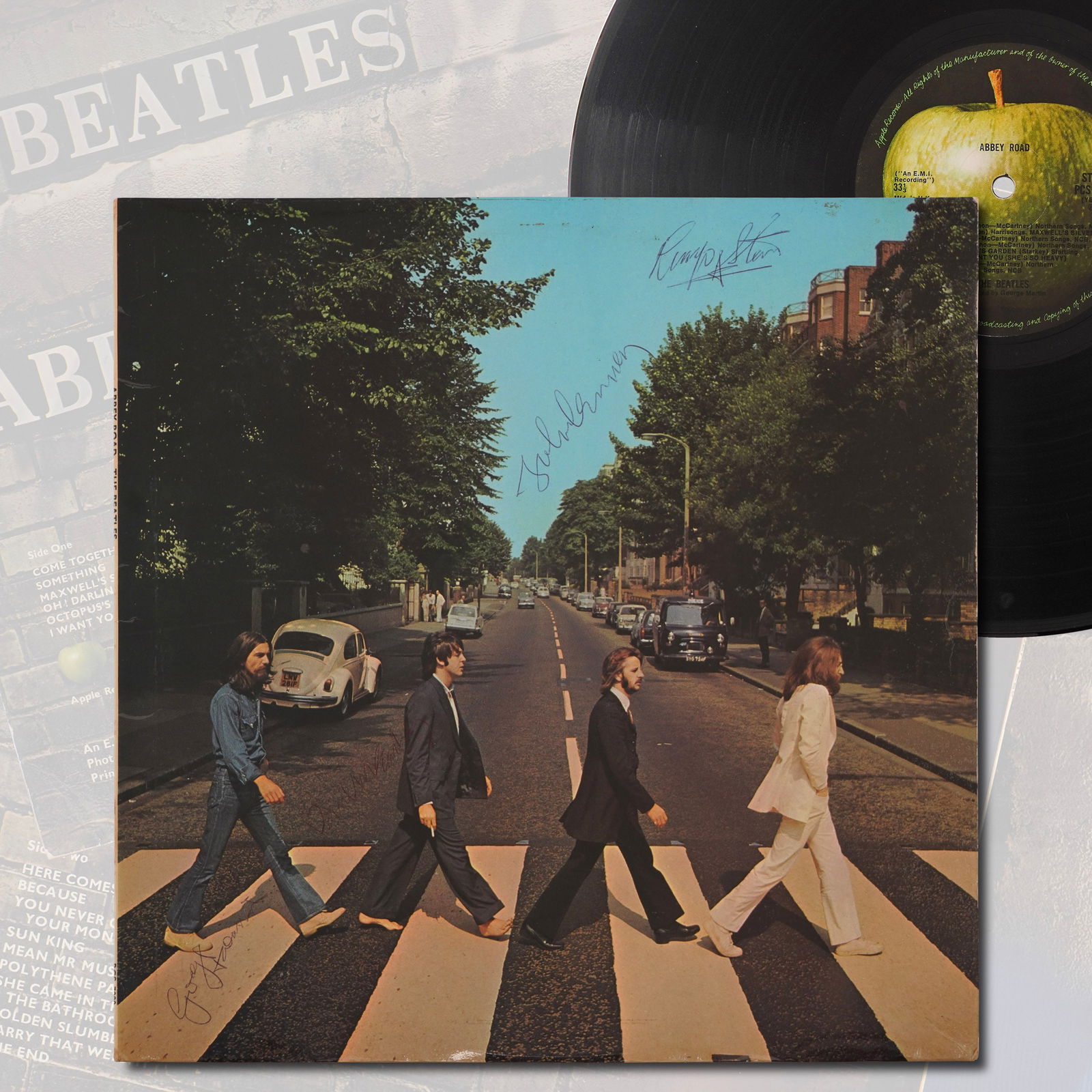 THE BEATLES FULLY SIGNED "ABBEY ROAD" ALBUM LP (1 of 5)
