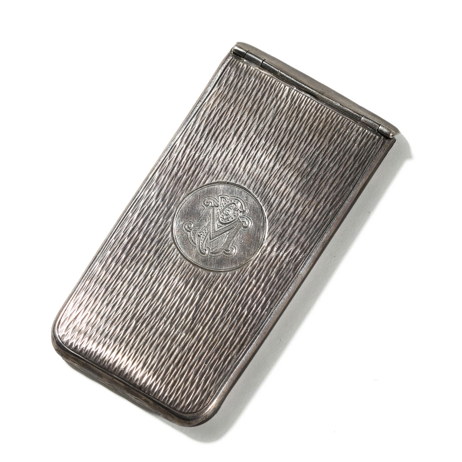 ANTIQUE ENGLISH SILVER SLIDE CARD CASE (1 of 5)