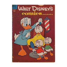 WALT DISNEY SIGNED "WALT DISNEY'S COMICS AND STORIES" COMIC BOOK NO.169 (OCTOBER 1954) (1 of 4)