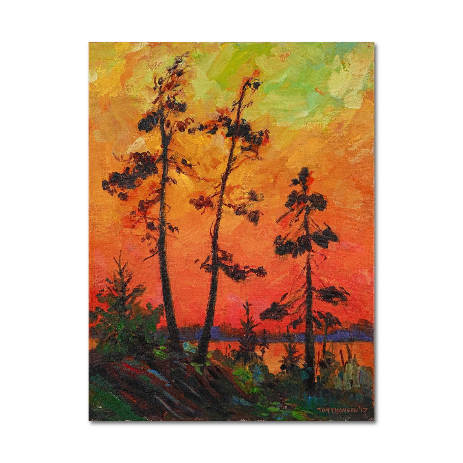 TOM THOMSON (1877 - 1917), ATTRIBUTED TO, OIL ON CANVAS (1 of 2)