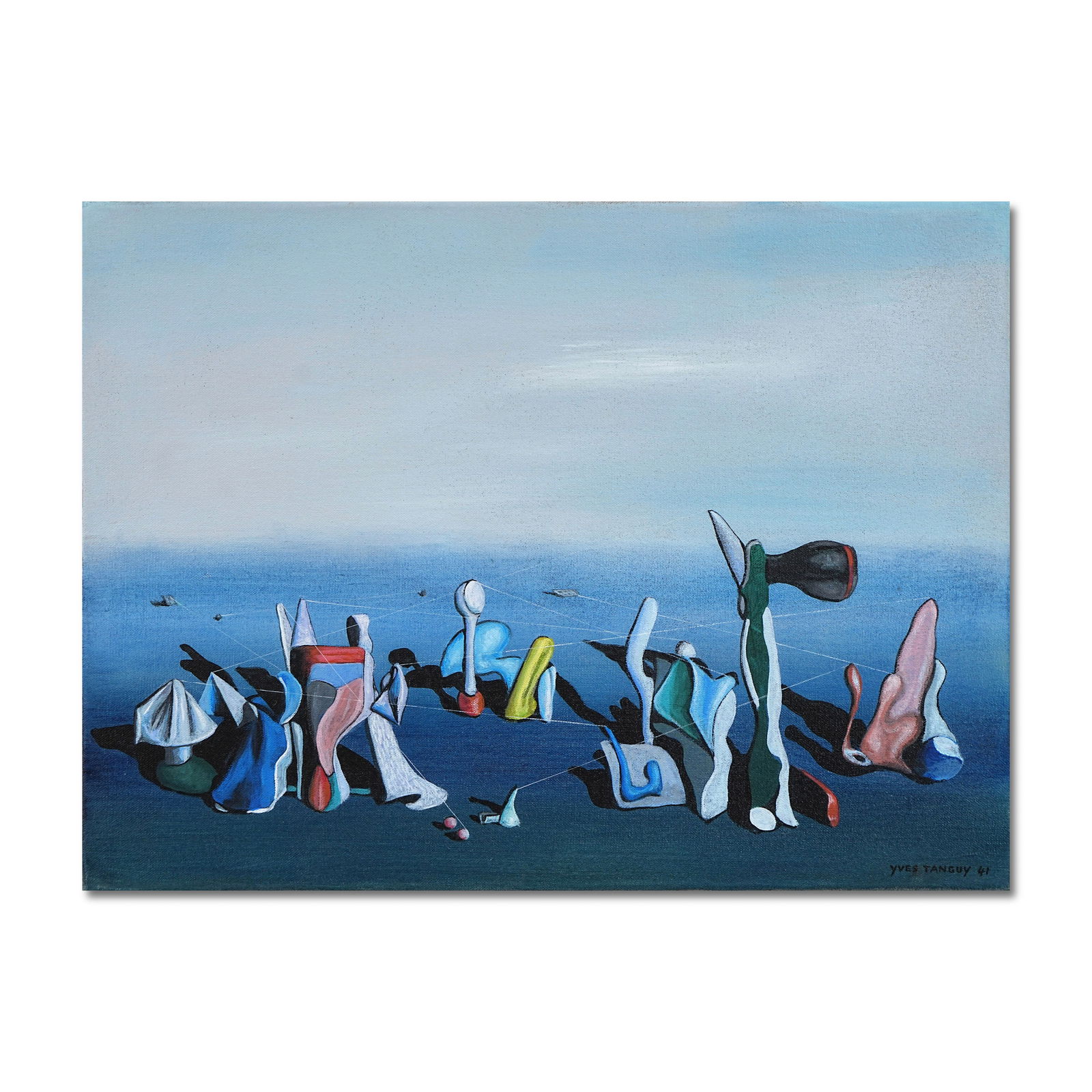 YVES TANGUY (1900-1955), ATTRIBUTED TO, OIL ON CANVAS (1 of 2)