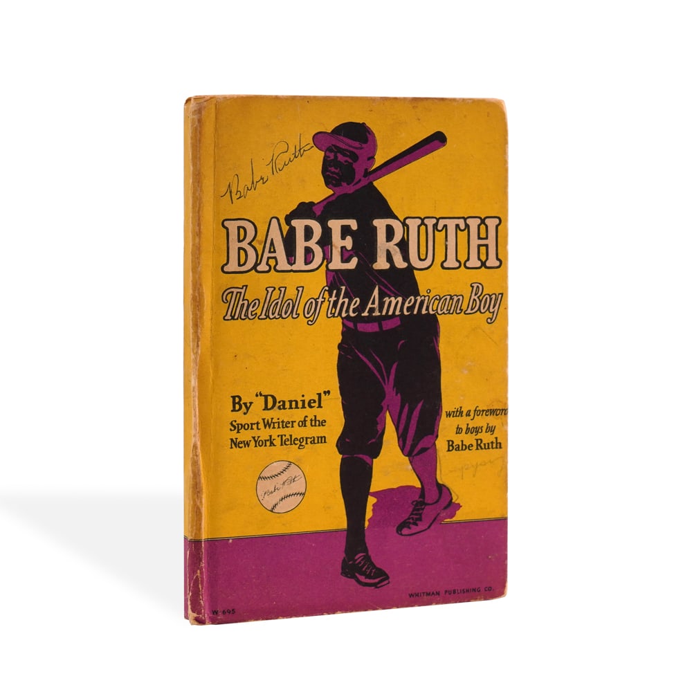 BABE RUTH SIGNED "BABE RUTH: THE IDOL OF THE AMERICAN BOY" BOOK (1 of 4)