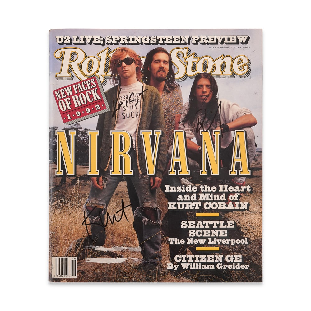 NIRVANA SIGNED "ROLLING STONE" MAGAZINE (1 of 3)