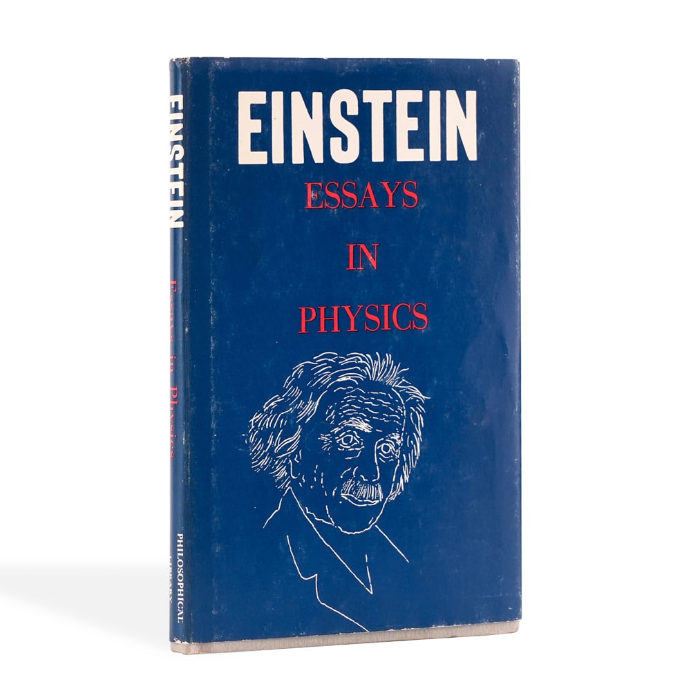 ALBERT EINSTEIN SIGNED BOOK - "ESSAYS IN PHYSICS" (1 of 5)
