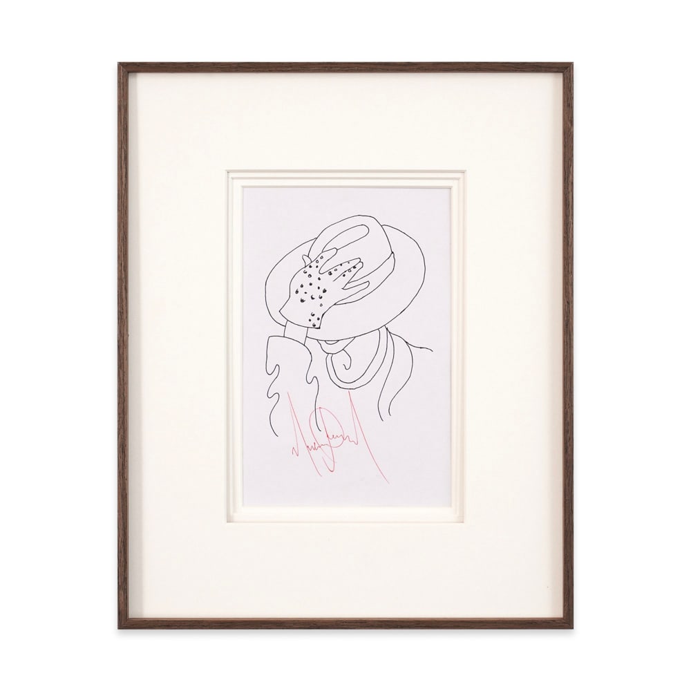 MICHAEL JACKSON SIGNED SKETCH (1 of 1)