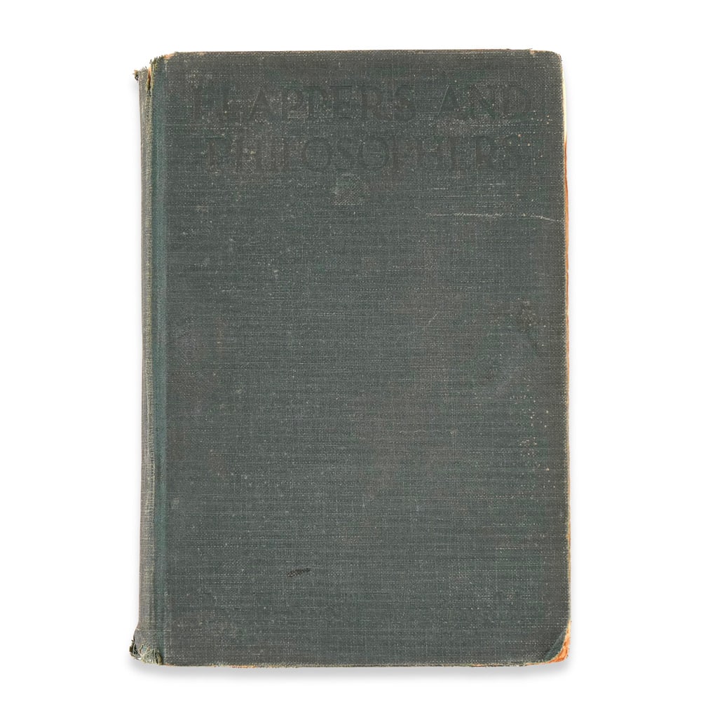 F. SCOTT FITZGERALD SIGNED "FLAPPERS AND PHILOSOPHERS" (1 of 4)