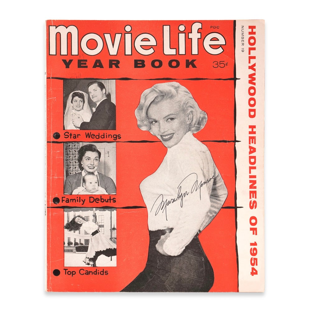 MARILYN MONROE SIGNED "MOVIE LIFE YEAR BOOK" MAGAZINE (1 of 3)