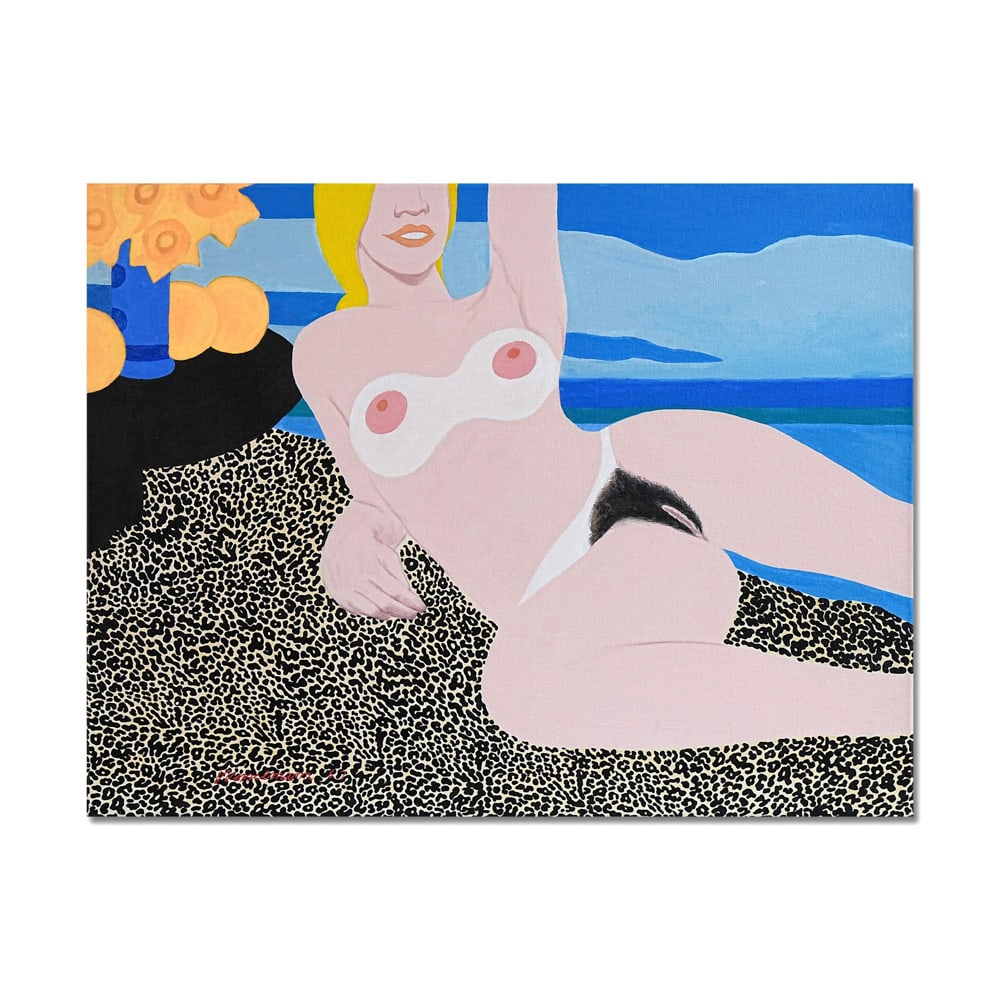 TOM WESSELMANN (1931-2004), ACRYLIC ON CANVAS: Signed (lower left) Image Dimensions: 28 3/4 x 37 1/2 in (73 x 95 cm) This painting comes with COA. Tom Wesselmann stands as one of the most influential figures of American Pop Art, shaping a visual l