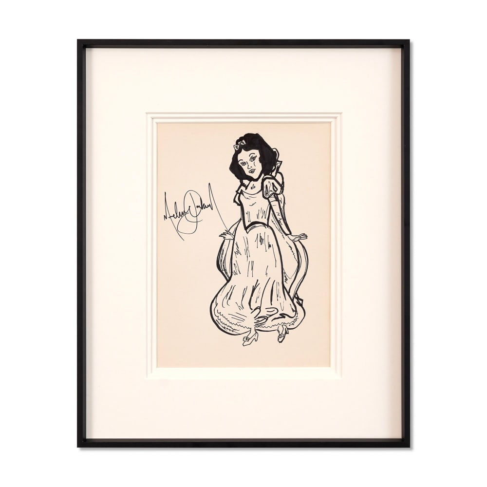 MICHAEL JACKSON SIGNED "SNOW WHITE" SKETCH (1 of 1)