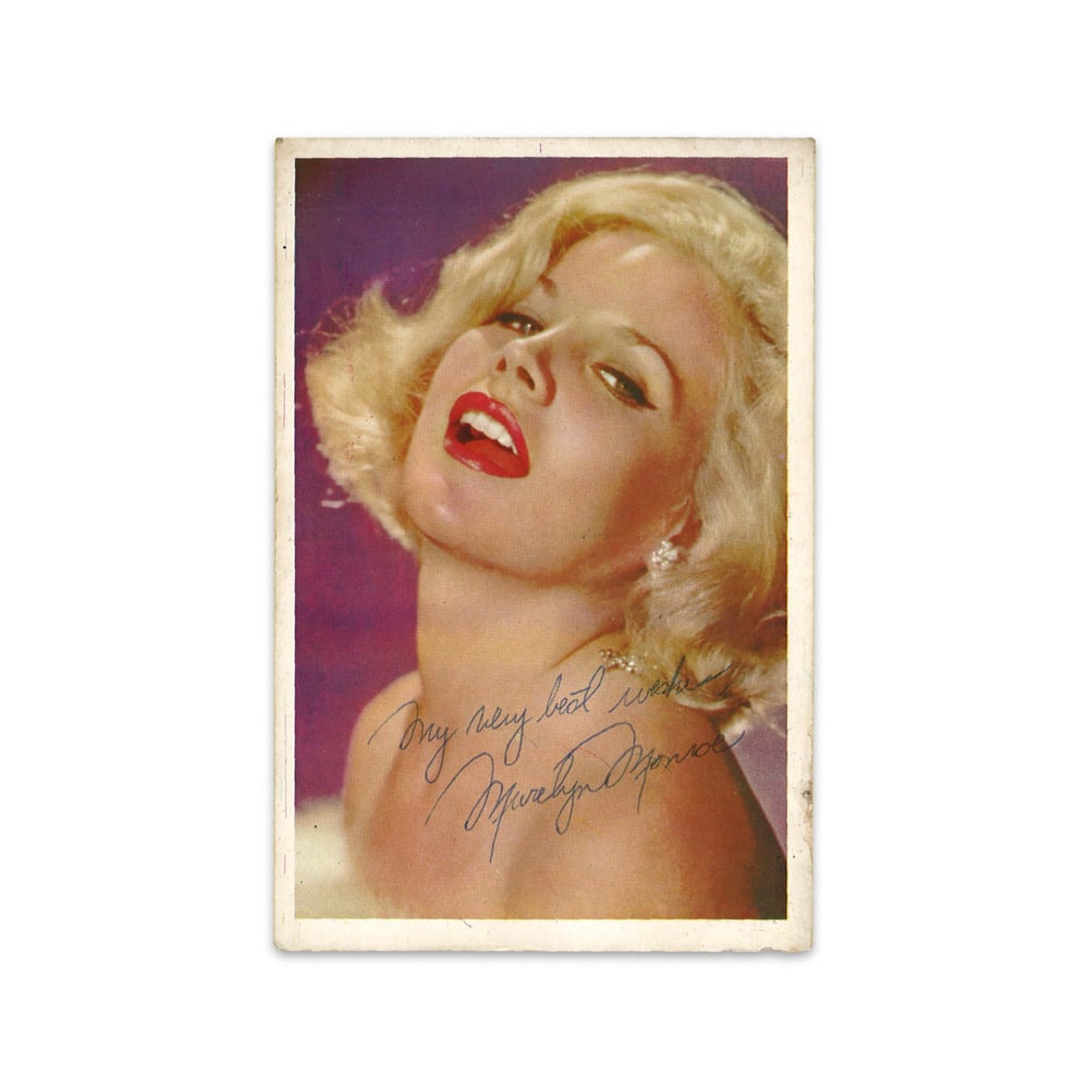 MARILYN MONROE SIGNED POSTCARD (1 of 2)