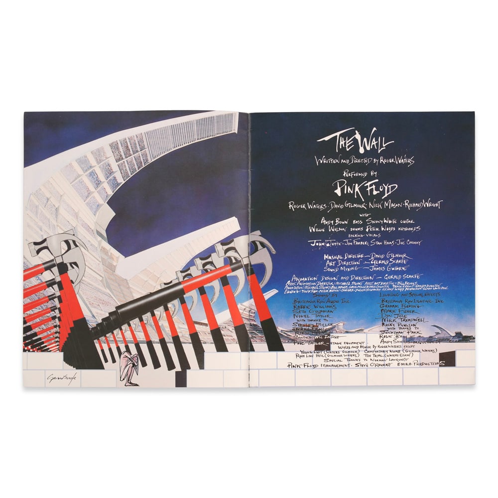 PINK FLOYD SIGNED THE WALL CONCERT PROGRAM - 3