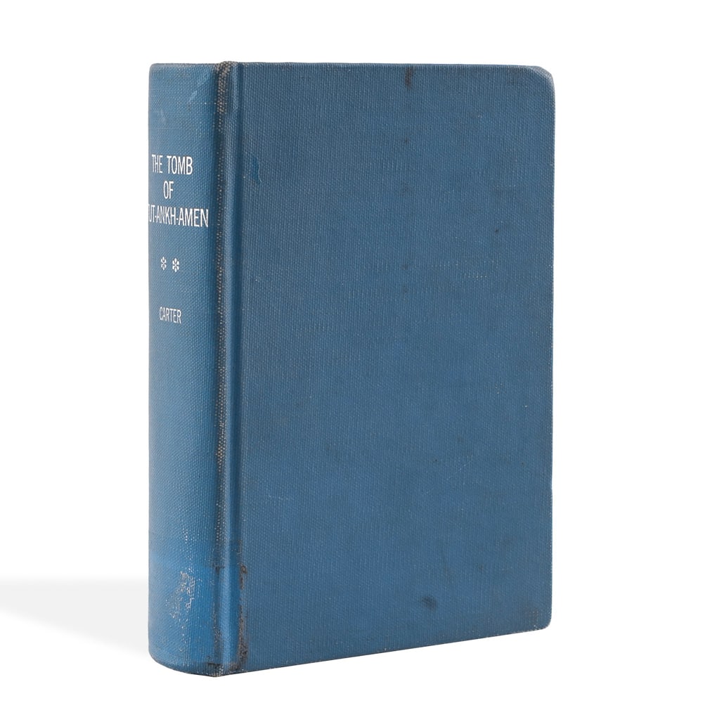 HOWARD CARTER SIGNED THE TOMB OF TUT-ANKH-AMEN BOOK: 8 5/8 x 5 3/4 in (22 x 14.7 cm) Provenance and authentication: This collectible has undergone a rigorous forensic evaluation. The signatures were carefully analyzed across multiple criteria,
