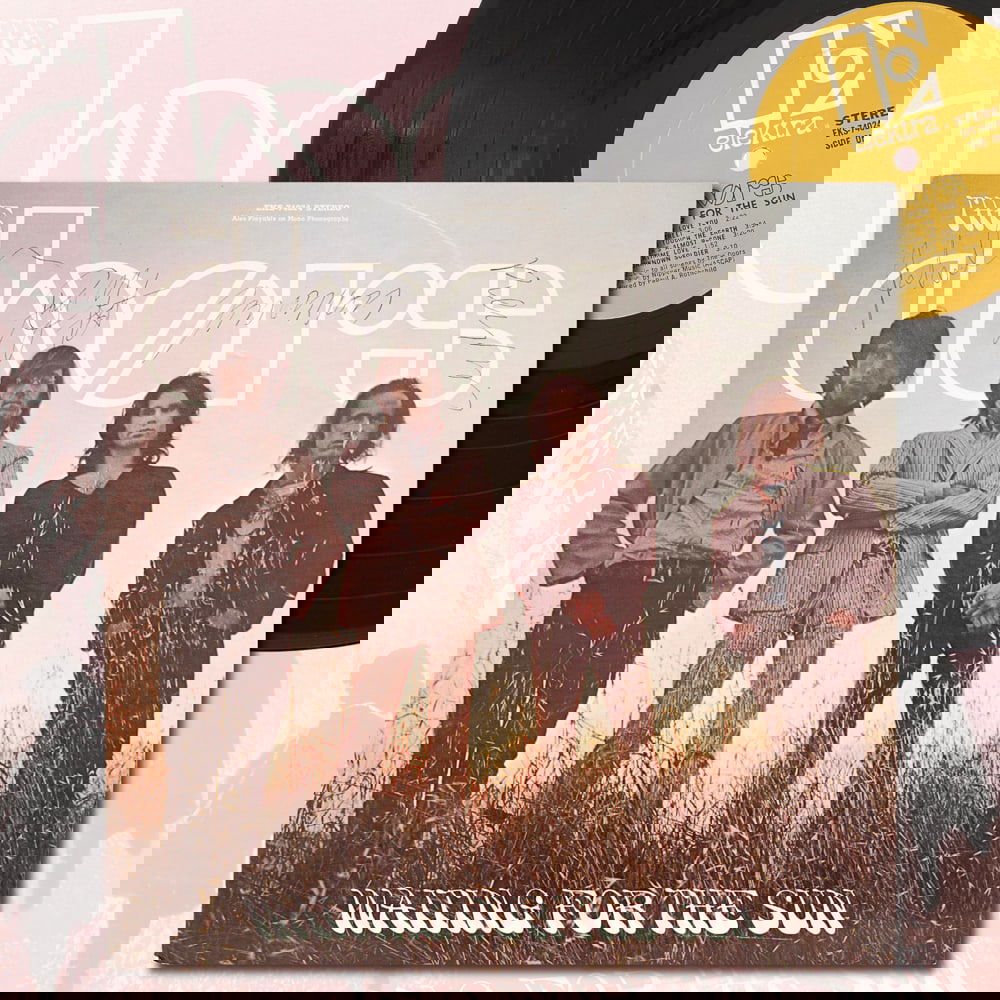 THE DOORS FULLY SIGNED "WAITING FOR THE SUN" LP: 12 1/4 x 12 1/4 in Provenance and authentication: This collectible has undergone a rigorous forensic evaluation. The signatures were carefully analyzed across multiple criteria, including ink