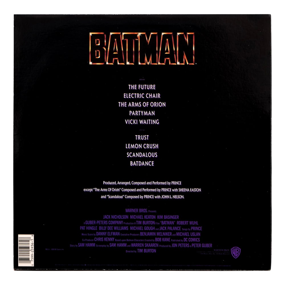 PRINCE SIGNED BATMAN LP - 2