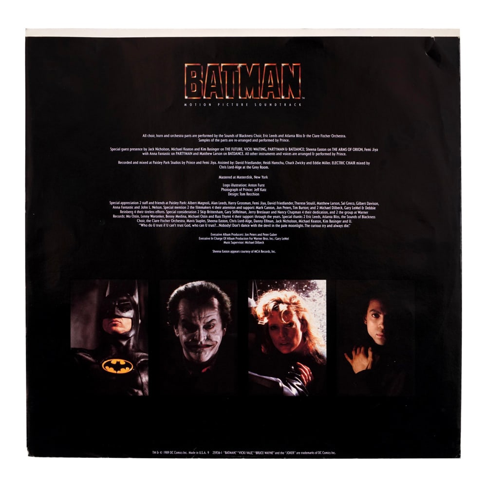 PRINCE SIGNED BATMAN LP - 4