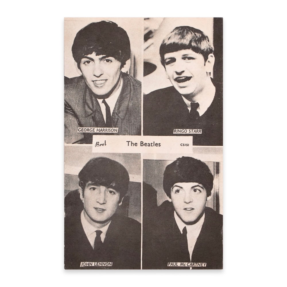 THE BEATLES FULLY SIGNED POSTCARD (1 of 2)
