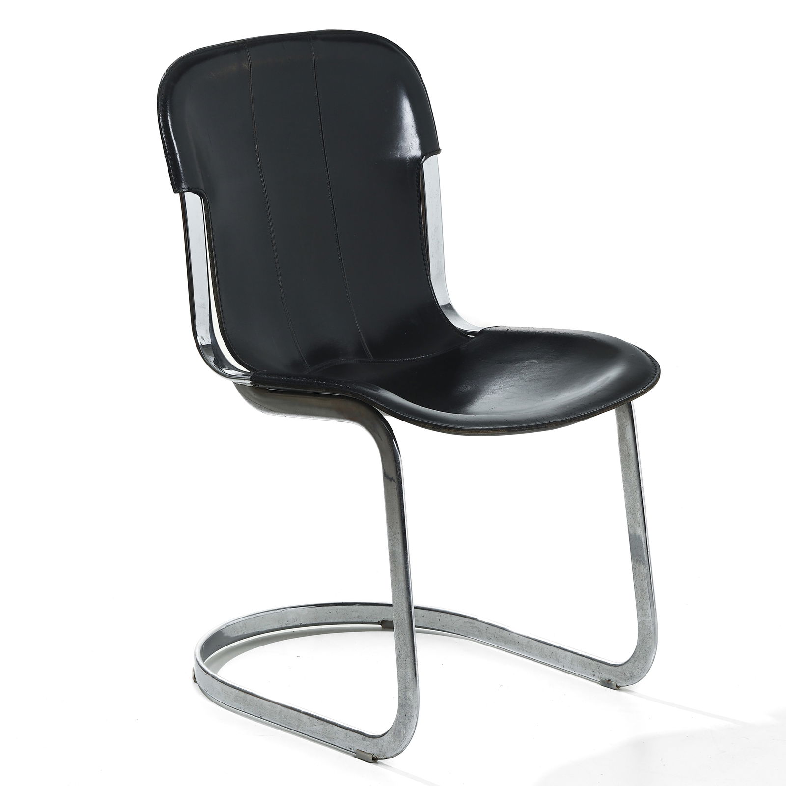 MID-20TH CENTURY TUBULAR STEEL CANTILEVER SIDE CHAIR (1 of 5)