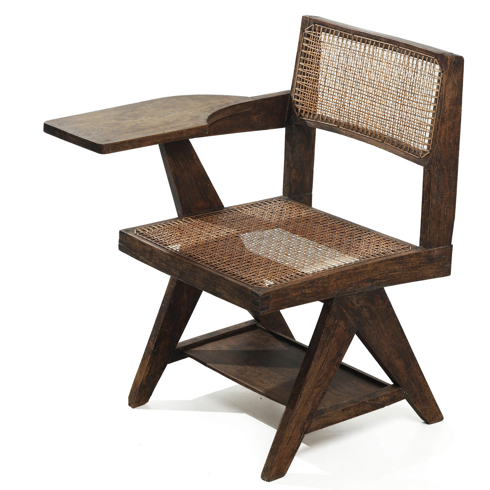 PIERRE JEANNERET “HANDWRITING“ CHAIR, TEAK - 2
