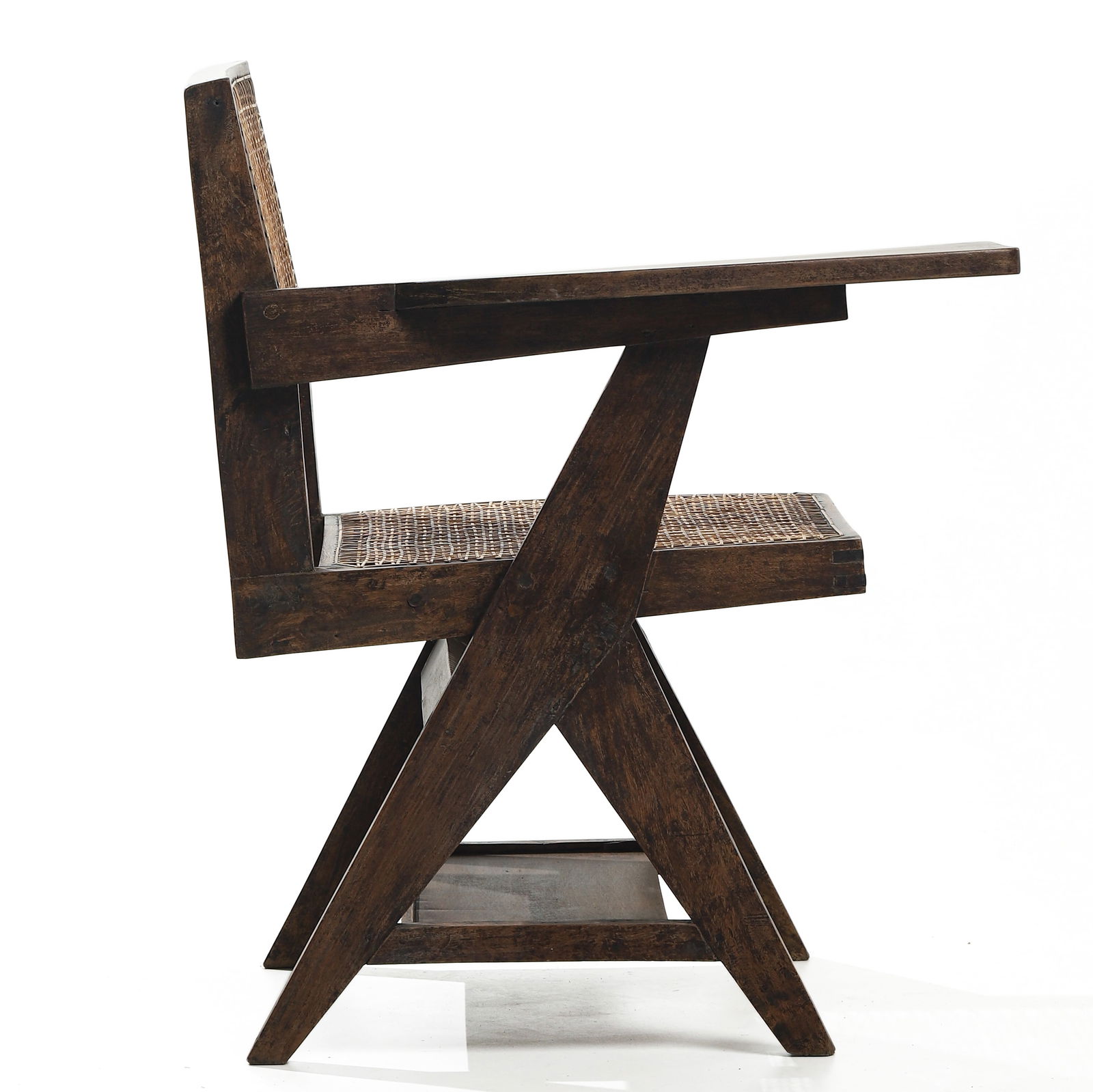 PIERRE JEANNERET “HANDWRITING“ CHAIR, TEAK - 5