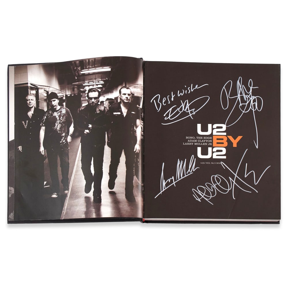 U2 FULLY SIGNED U2 BY U2 BOOK - 3