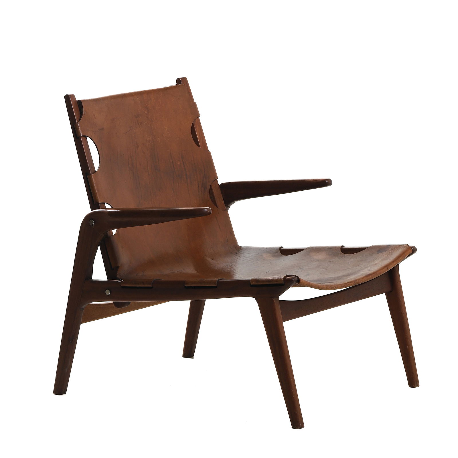 ANNA BUCKLEY “HUNTING“ CHAIR, DENMARK, 1960s (1 of 6)