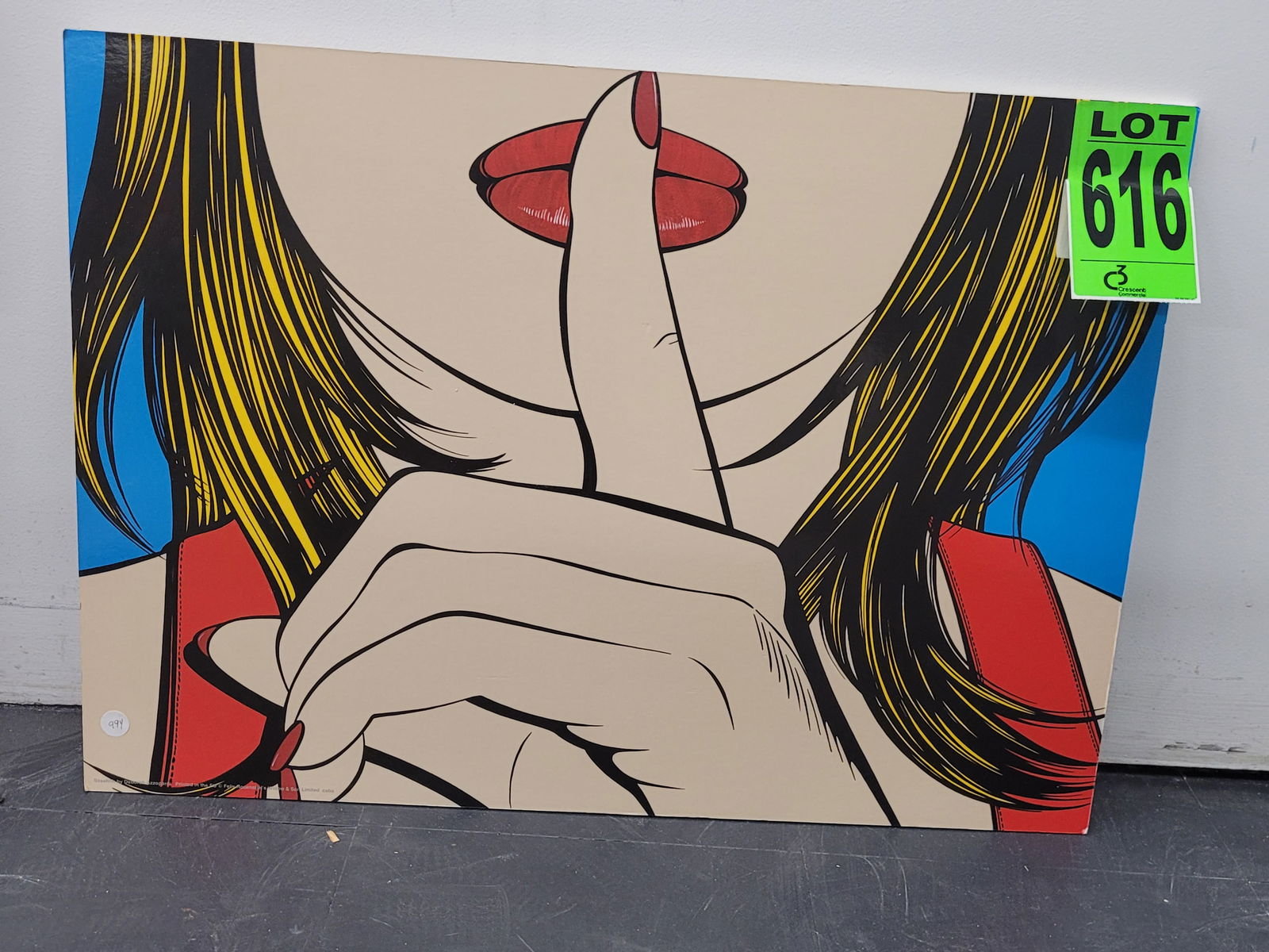 Vintage 1999 SHHH Pop Art Print DEBORAH AZZOPARDI (1 of 1)