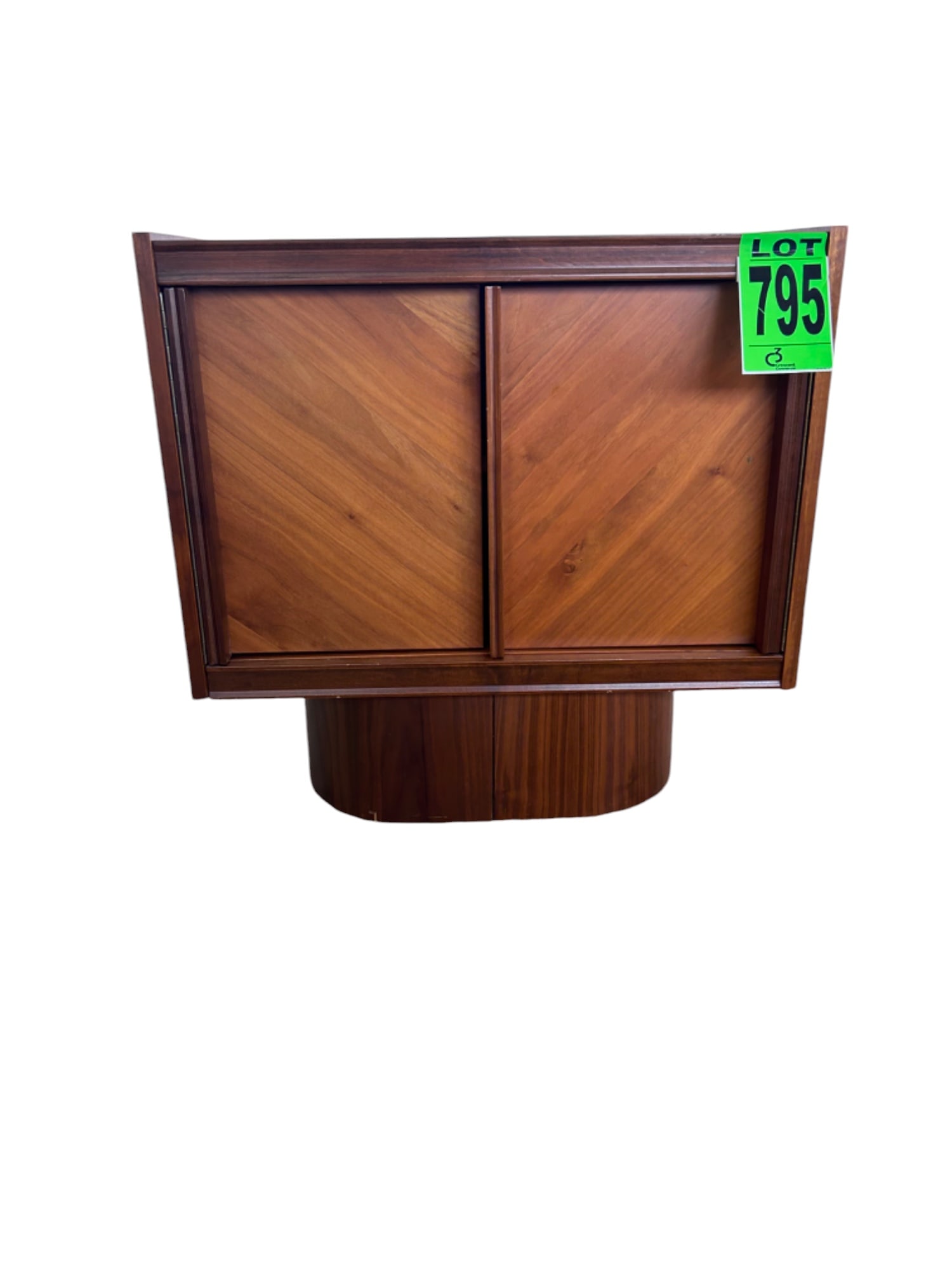 Mid-Century Canadian Brutalist Walnut nightstand (1 of 3)