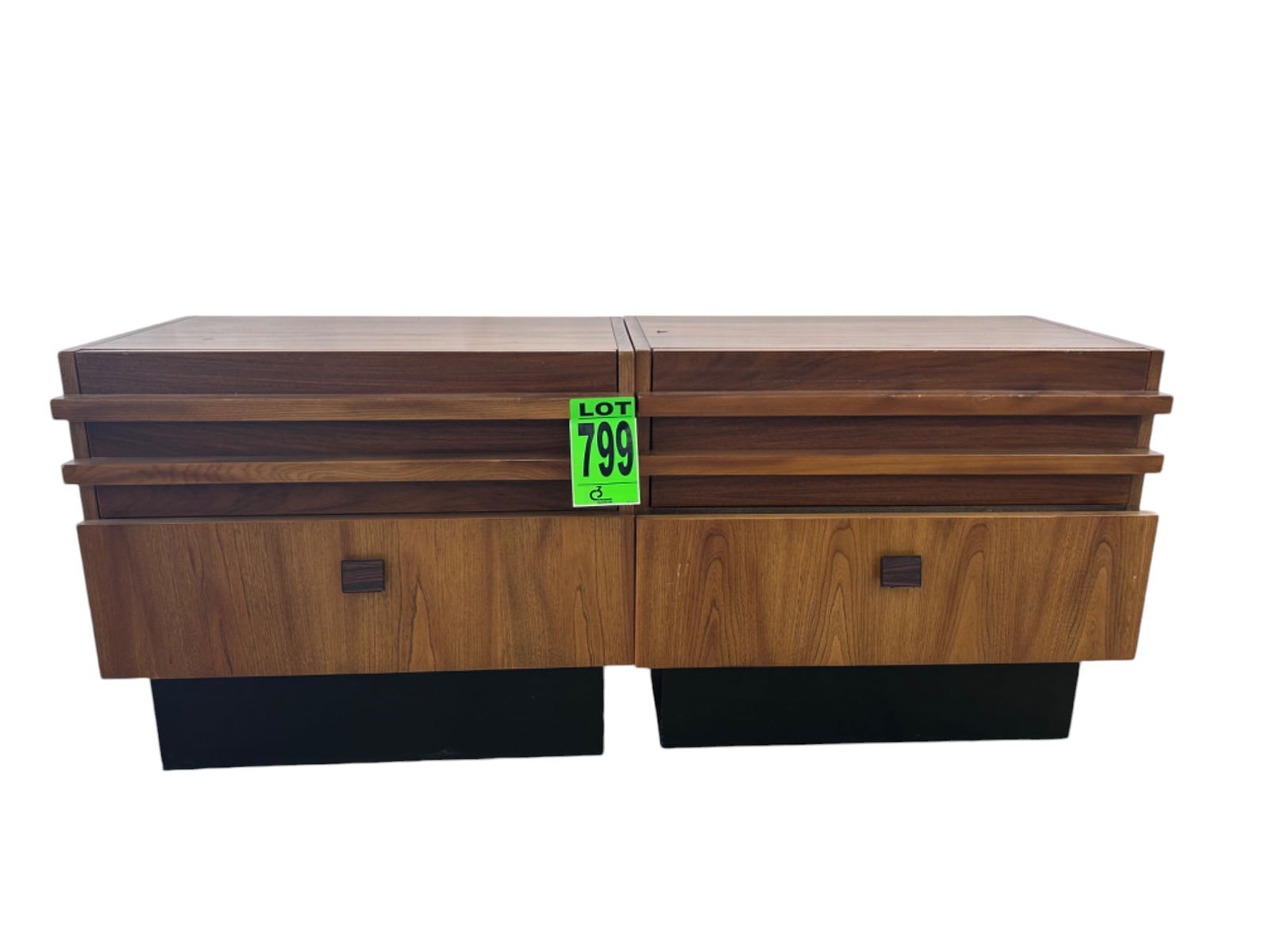 Mid-Century Canadian Brutalist Walnut nightstands (1 of 3)