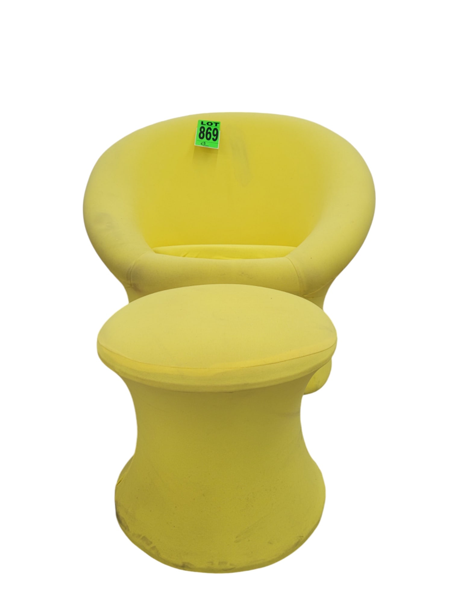 Vintage Mushroom armchair with ottoman  (1 of 5)