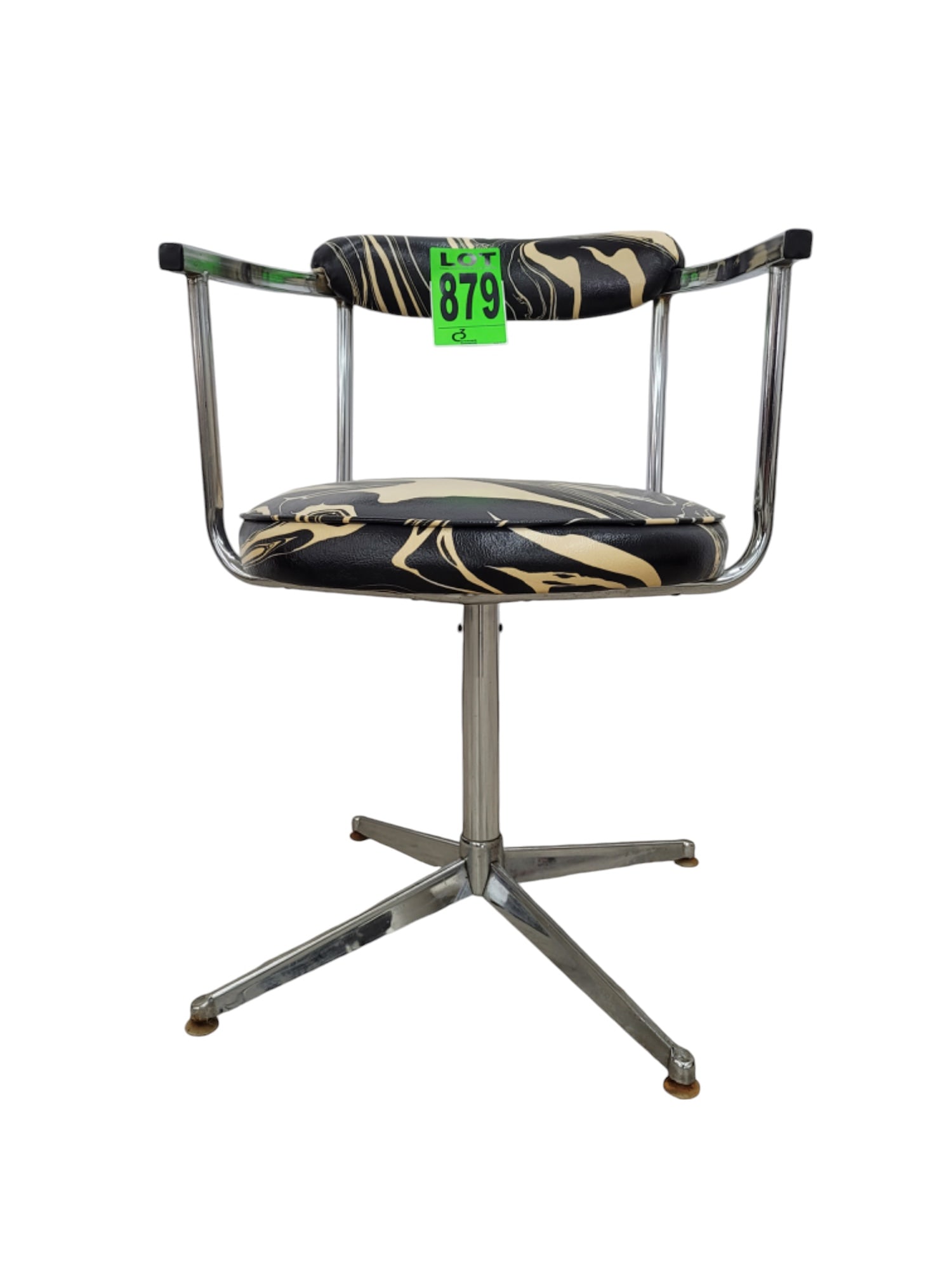 Vintage chrome swivel chair  (1 of 3)