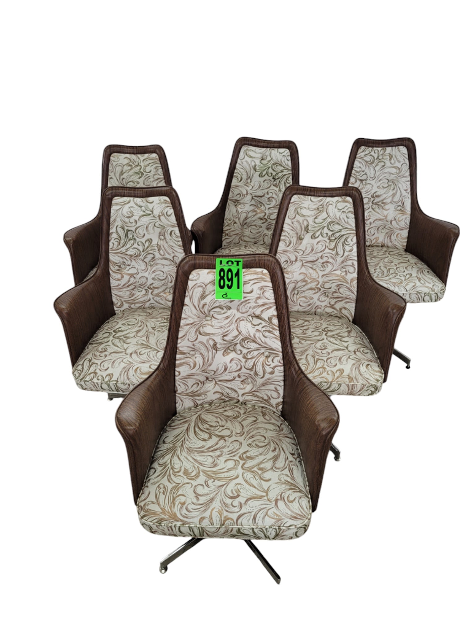 Vintage chrome dining chairs  (1 of 3)