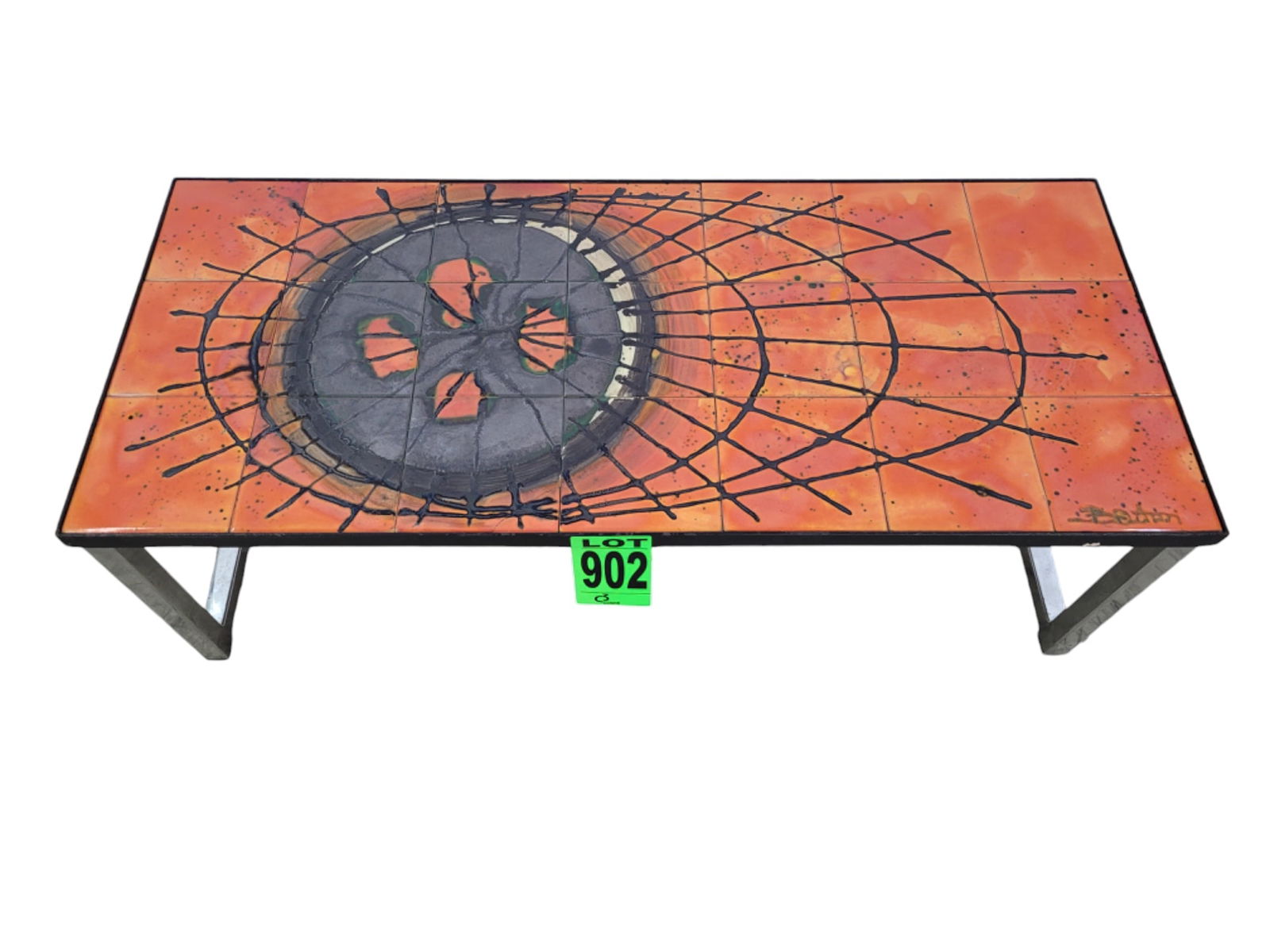 Vintage table painting by Juliette Belarti - 1960s (1 of 4)